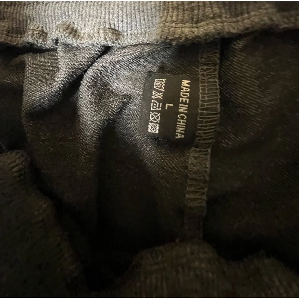 PIDOGYM MENS SLIM JOGGERS-TAPERED SWEATPANTS WITH RIBBED CUFFS  LARGE MED GRAY